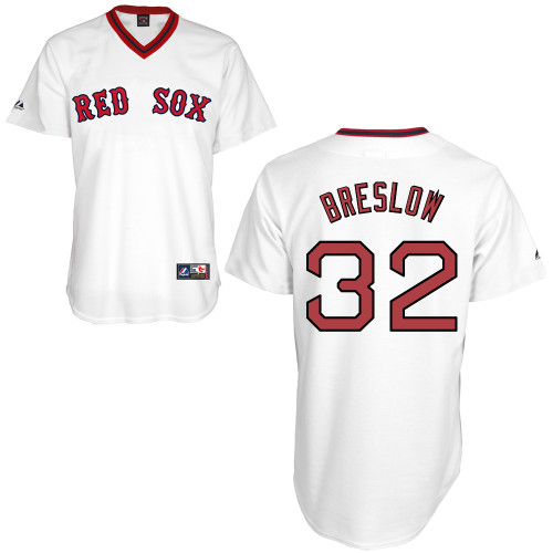 Craig Breslow #32 MLB Jersey-Boston Red Sox Men's Authentic Home Alumni Association Baseball Jersey